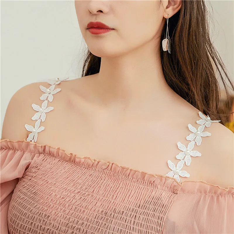 Flower Pearl Bra Strap Replacement