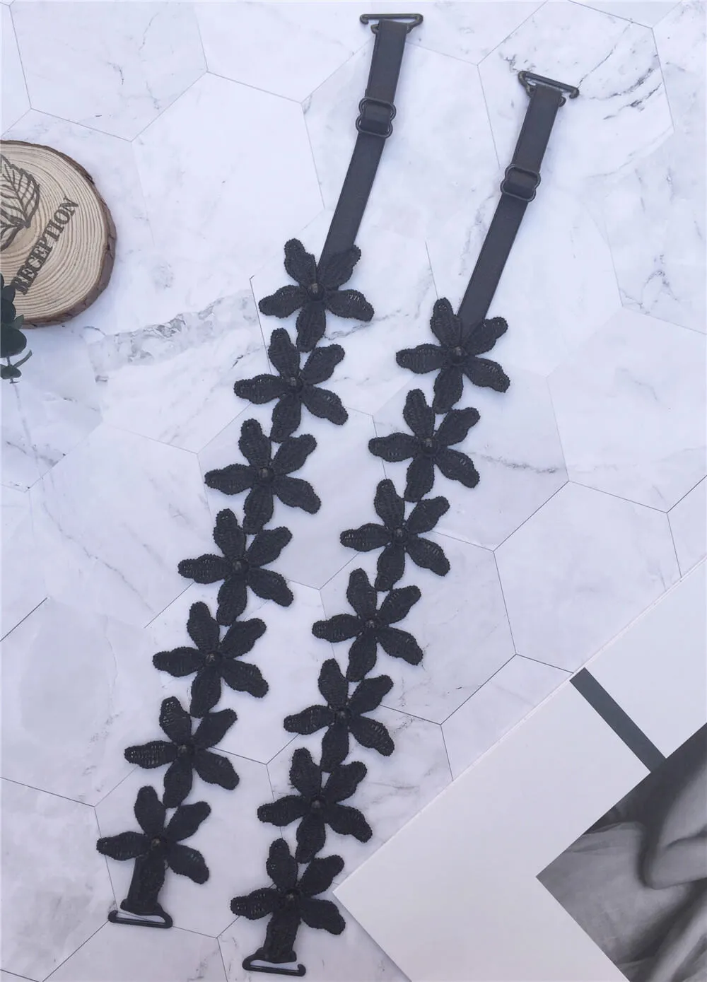 Flower Pearl Bra Strap Replacement