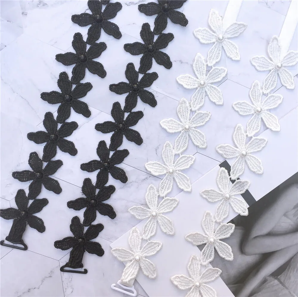 Flower Pearl Bra Strap Replacement