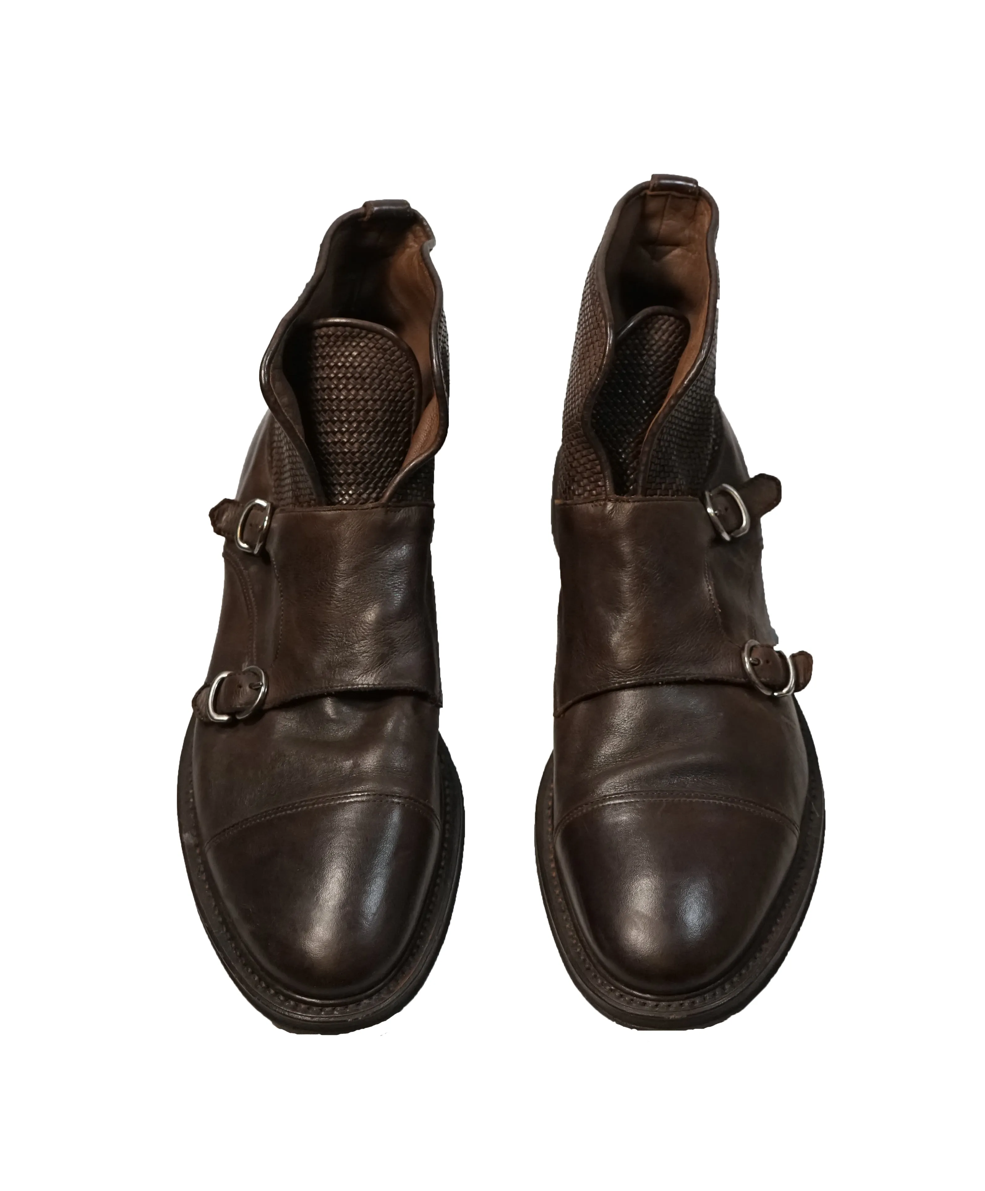 FRATELLI ROSSETTI - Distressed Woven Ankle Boots - 11US