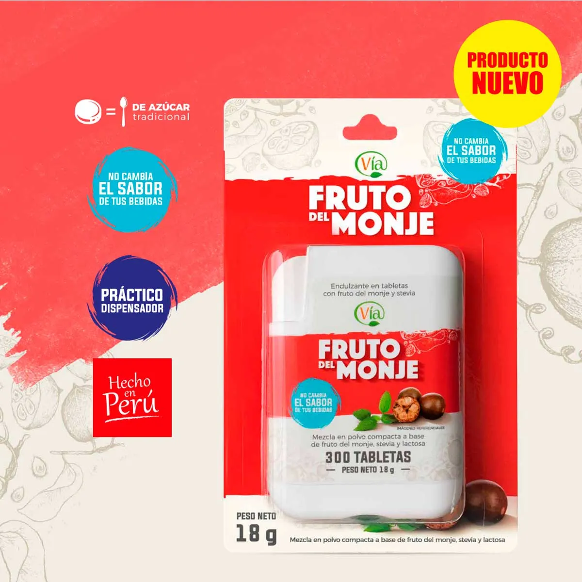 Fruto del Monje en tabletas x 300u