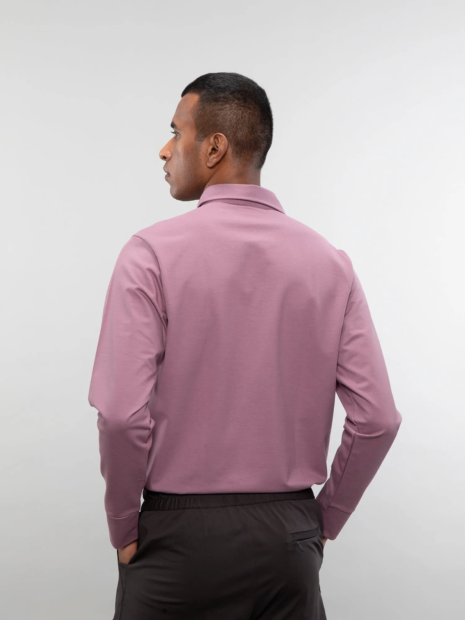 Full-sleeve performance polo