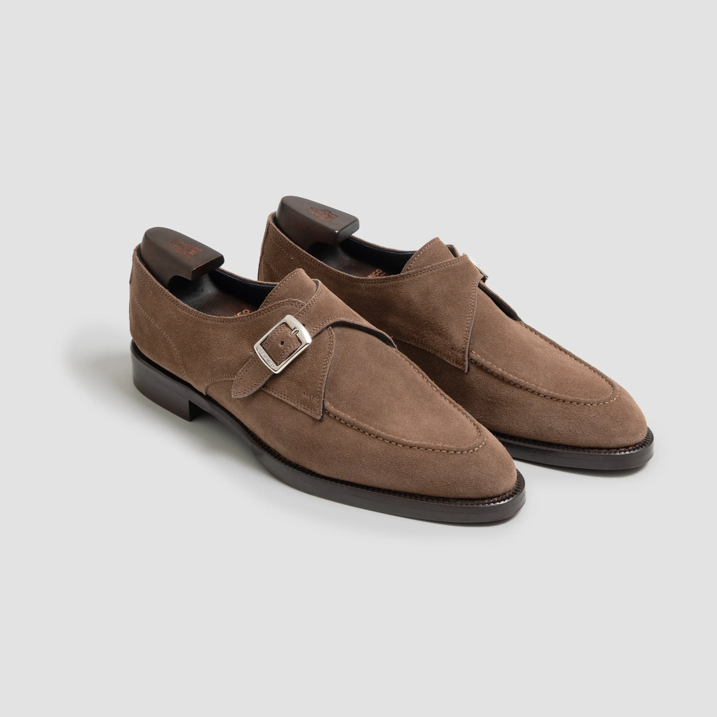 Gavello Unlined Suede Farro Monk Strap