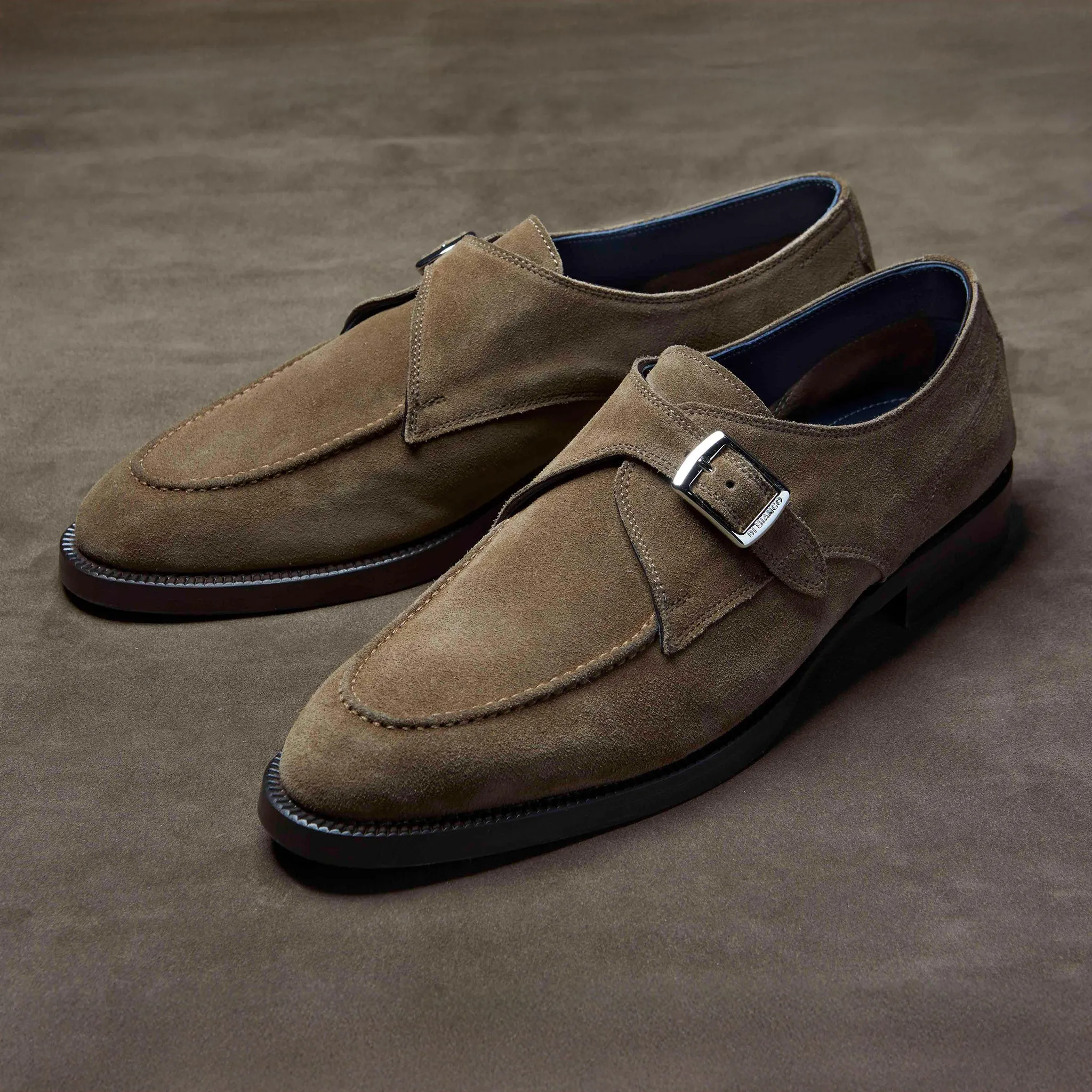 Gavello Unlined Suede Farro Monk Strap