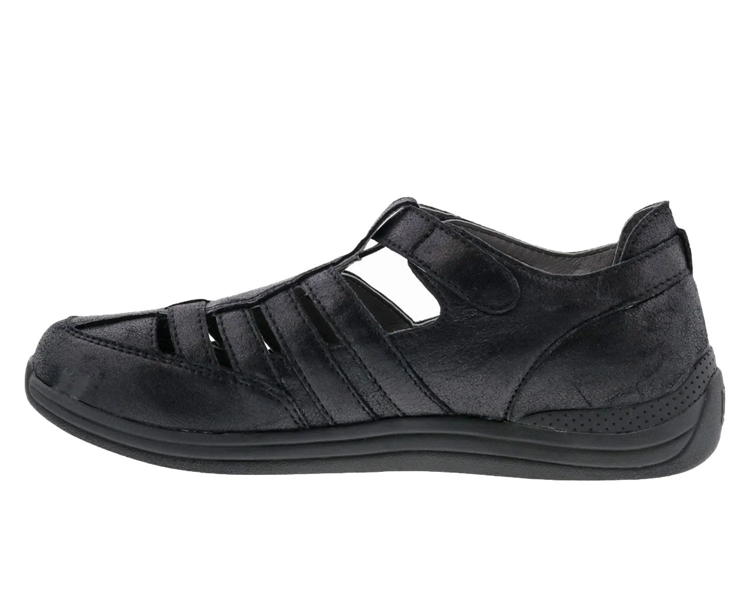 GINGER Dusty Black Leather