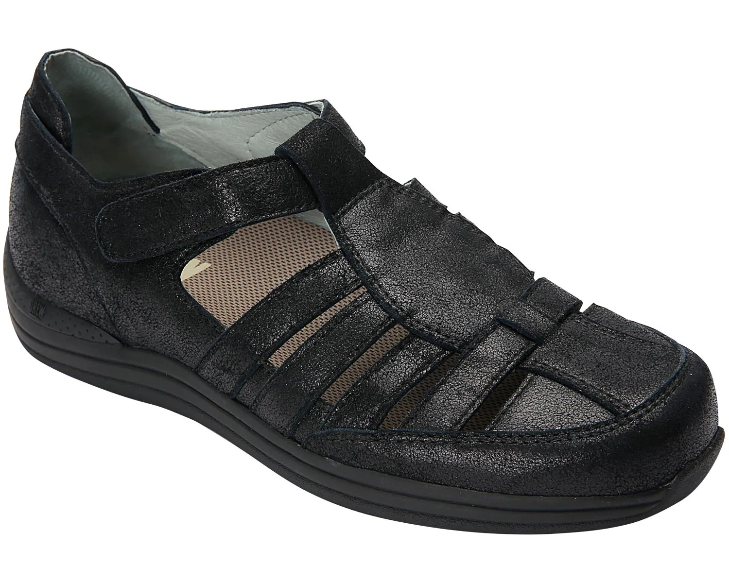 GINGER Dusty Black Leather