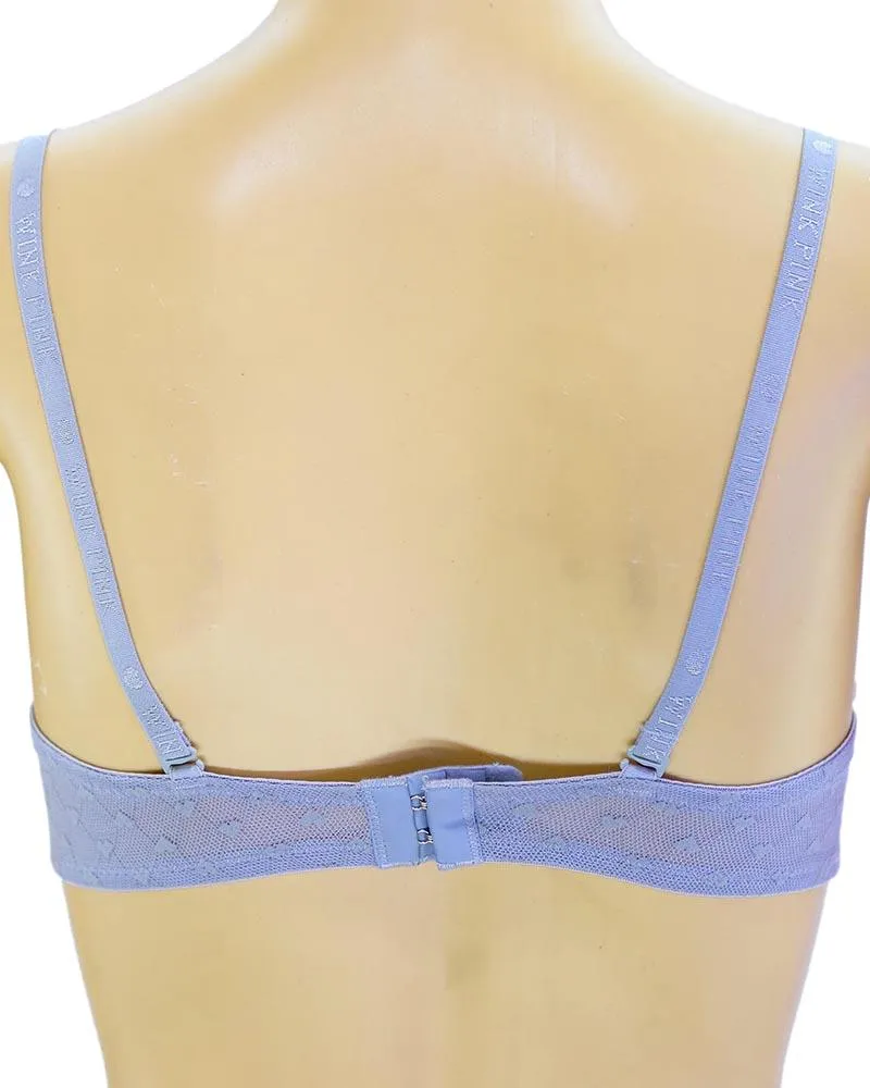 Girls Bra Panty Set Pink & Grey - Single Padded Underwired Bra - Wink Pink Lingerie