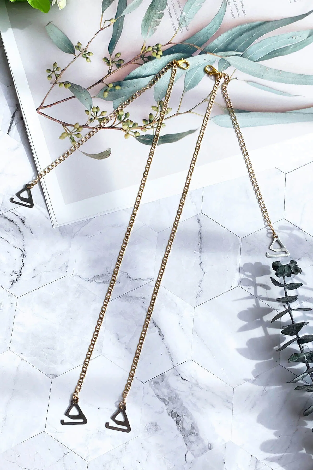 Gold Chain Bra Straps Replacement