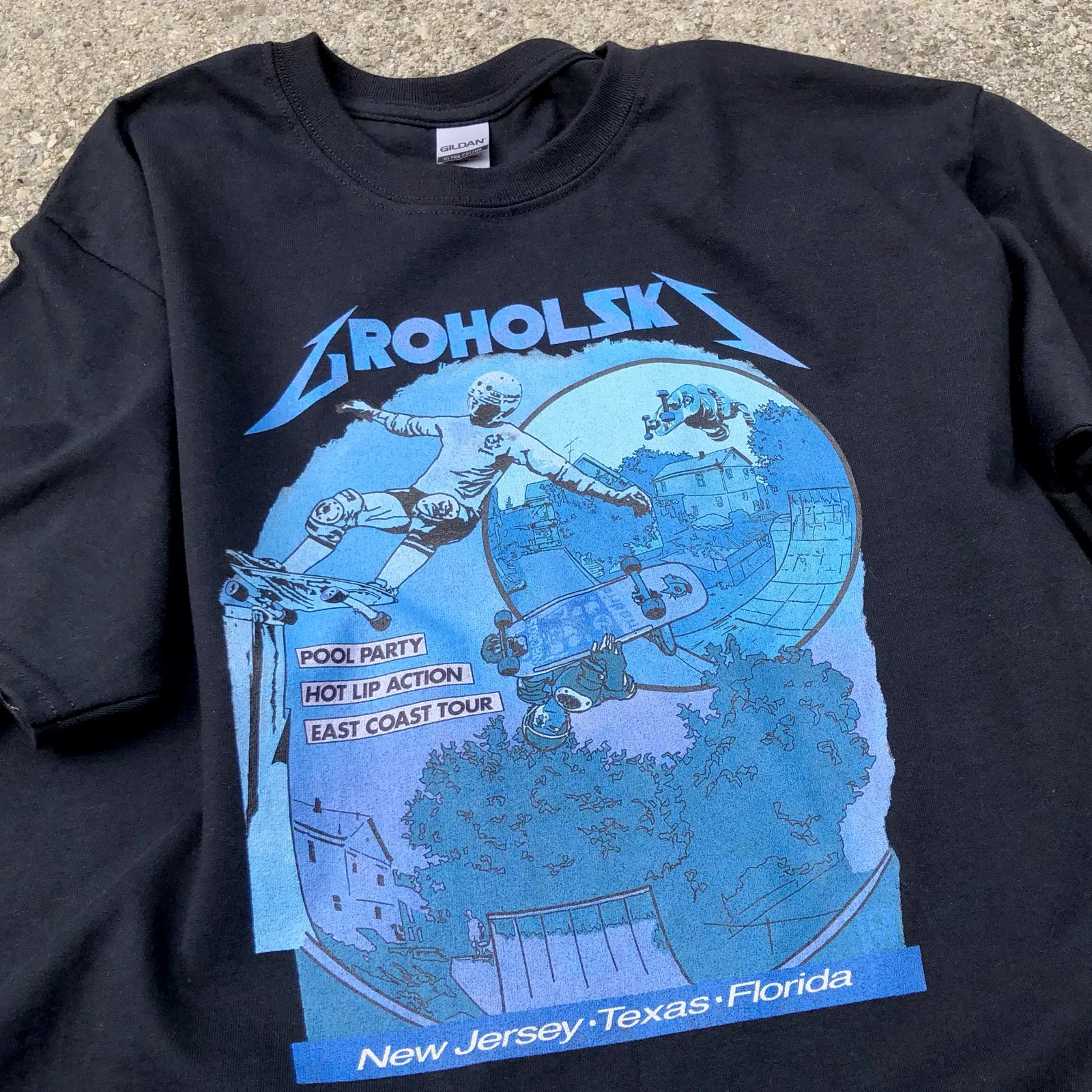 Groholski Grind for Life black T