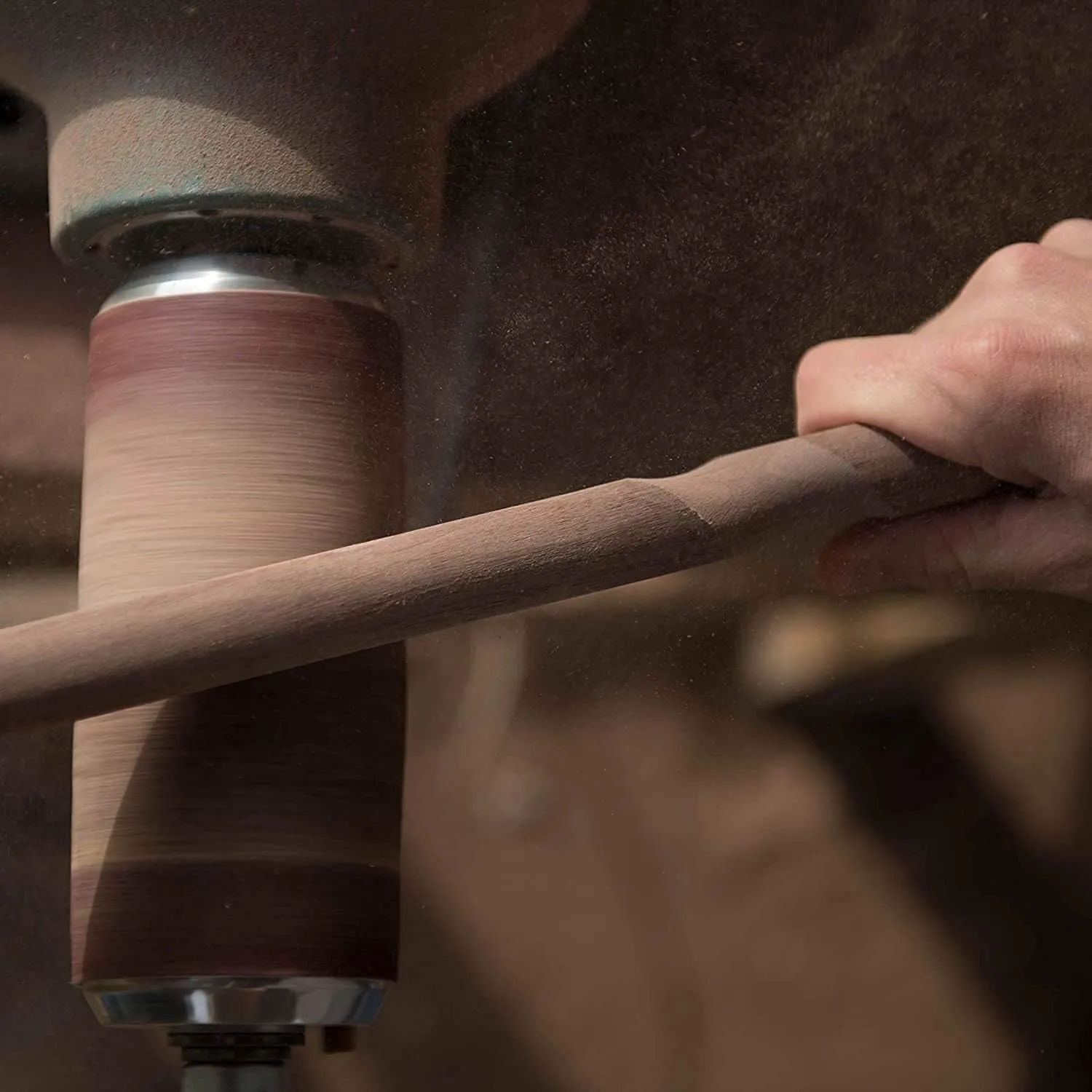Handcrafted Wood Walking Stick, Twisted Oak, Hitchhiker Style Handle, for Men & Women, Made in the USA
