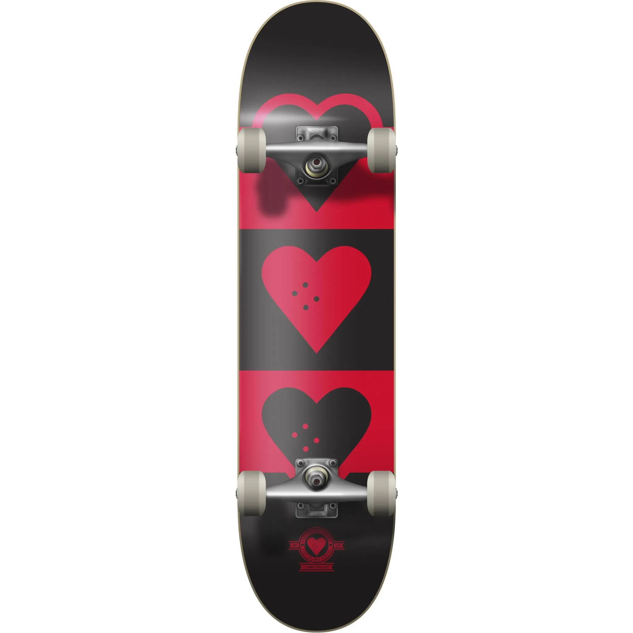 Heart Supply Quadron Logo Komplet Skateboard - Red