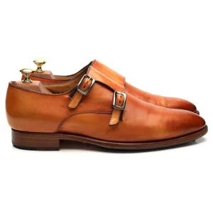 Herring '8491' Tan Brown Leather Double Monk Strap UK 8.5 E