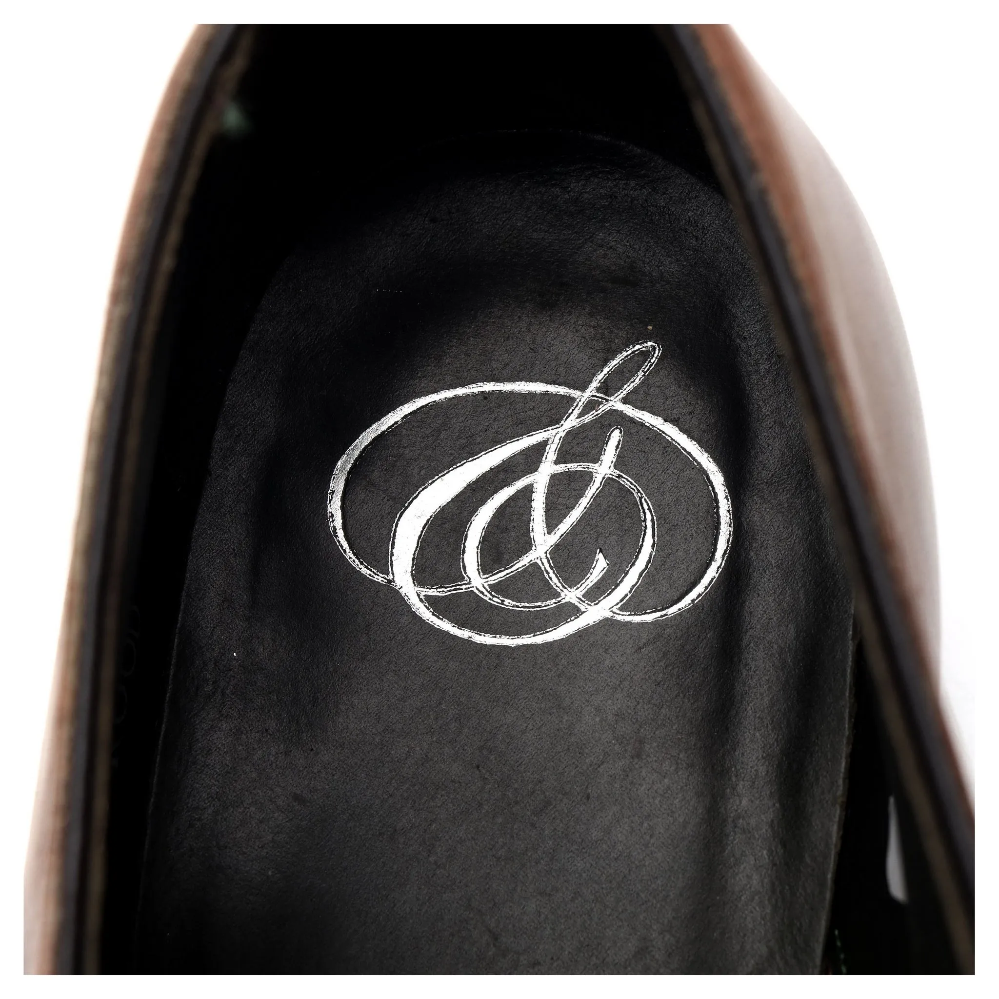 'Holyrood' Brown Leather Double Monk Strap UK 10 F