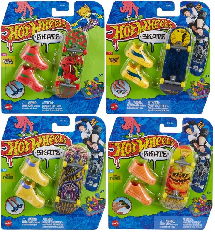 Hot Wheels - Tony Hawk Fingerboard and Skate Shoes (1 supplied at random)