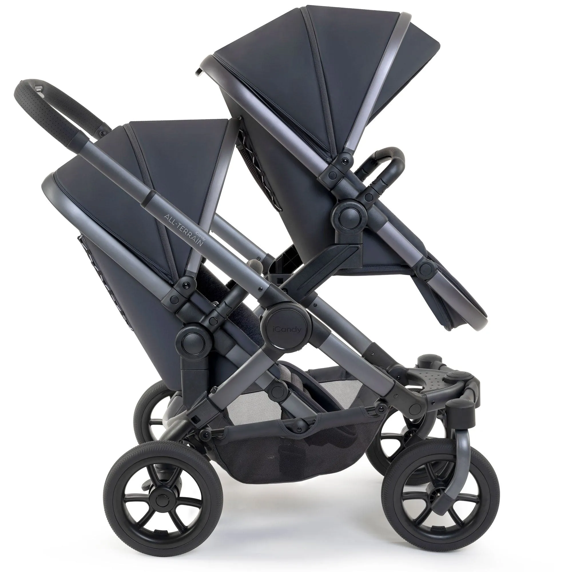 iCandy Peach 7 All Terrain Complete Twin Cocoon Bundle in Storm