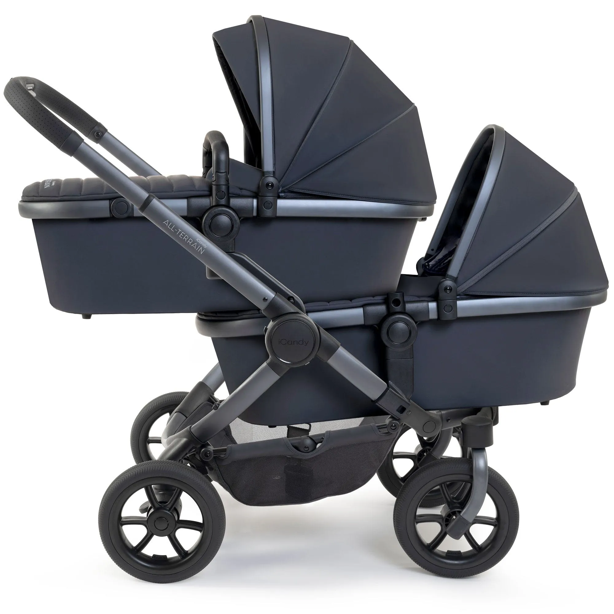 iCandy Peach 7 All Terrain Complete Twin Cocoon Bundle in Storm