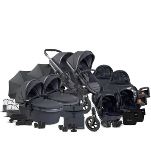 iCandy Peach 7 All Terrain Complete Twin Cocoon Bundle in Storm