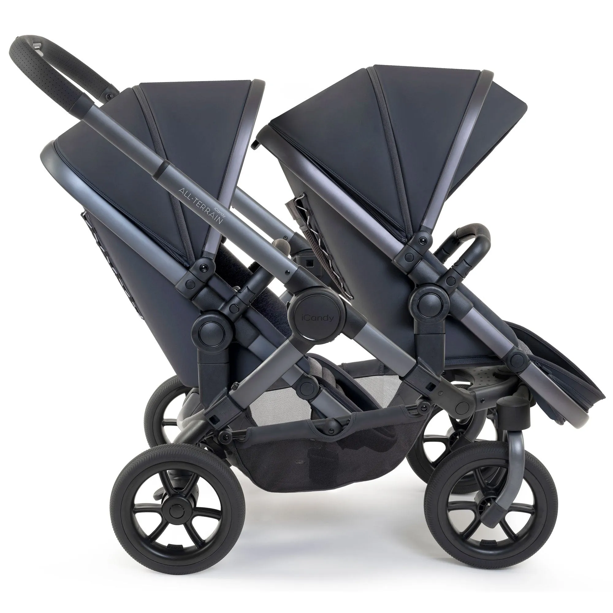 iCandy Peach 7 All Terrain Complete Twin Cocoon Bundle in Storm