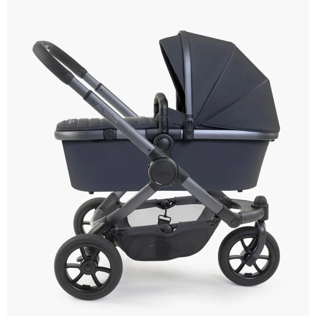 ICANDY Peach 7 All Terrain Storm on Nimbus Double Complete Bundle with Change Bag - Grey