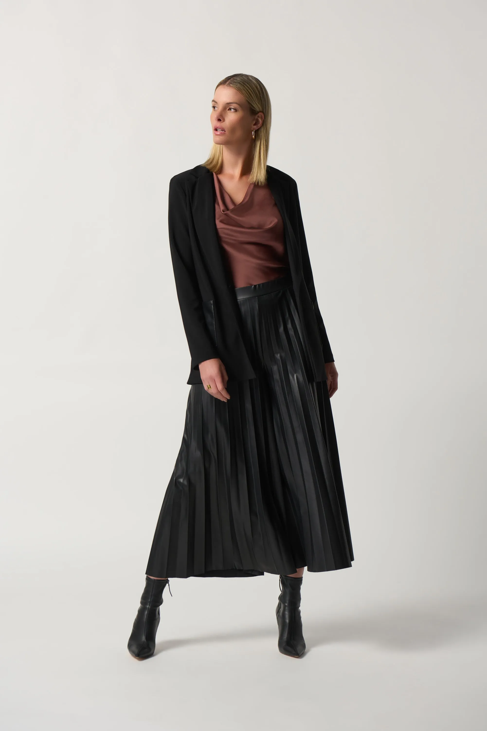 Joseph Ribkoff Cowl Neck Satin Top