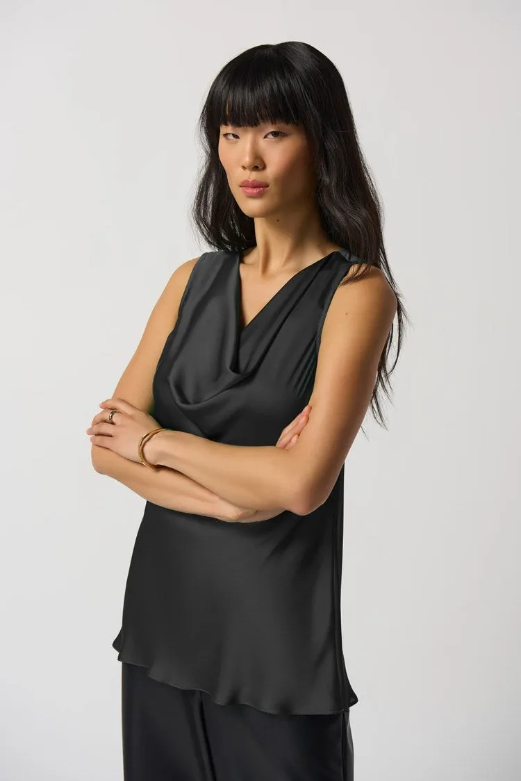 Joseph Ribkoff Cowl Neck Satin Top