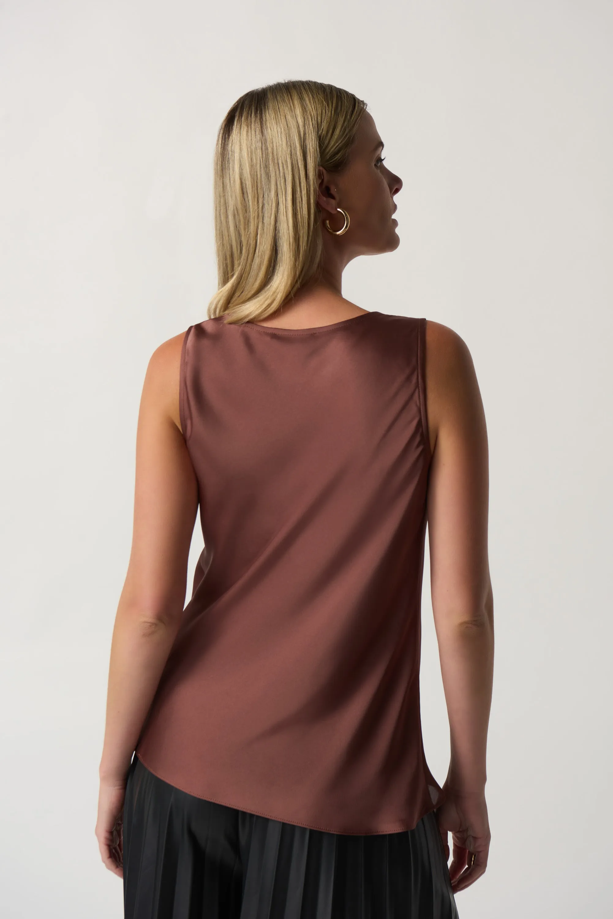 Joseph Ribkoff Cowl Neck Satin Top