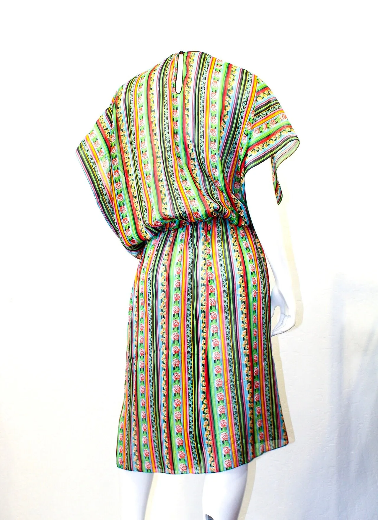 Julio Mixed Pattern Silk Dress