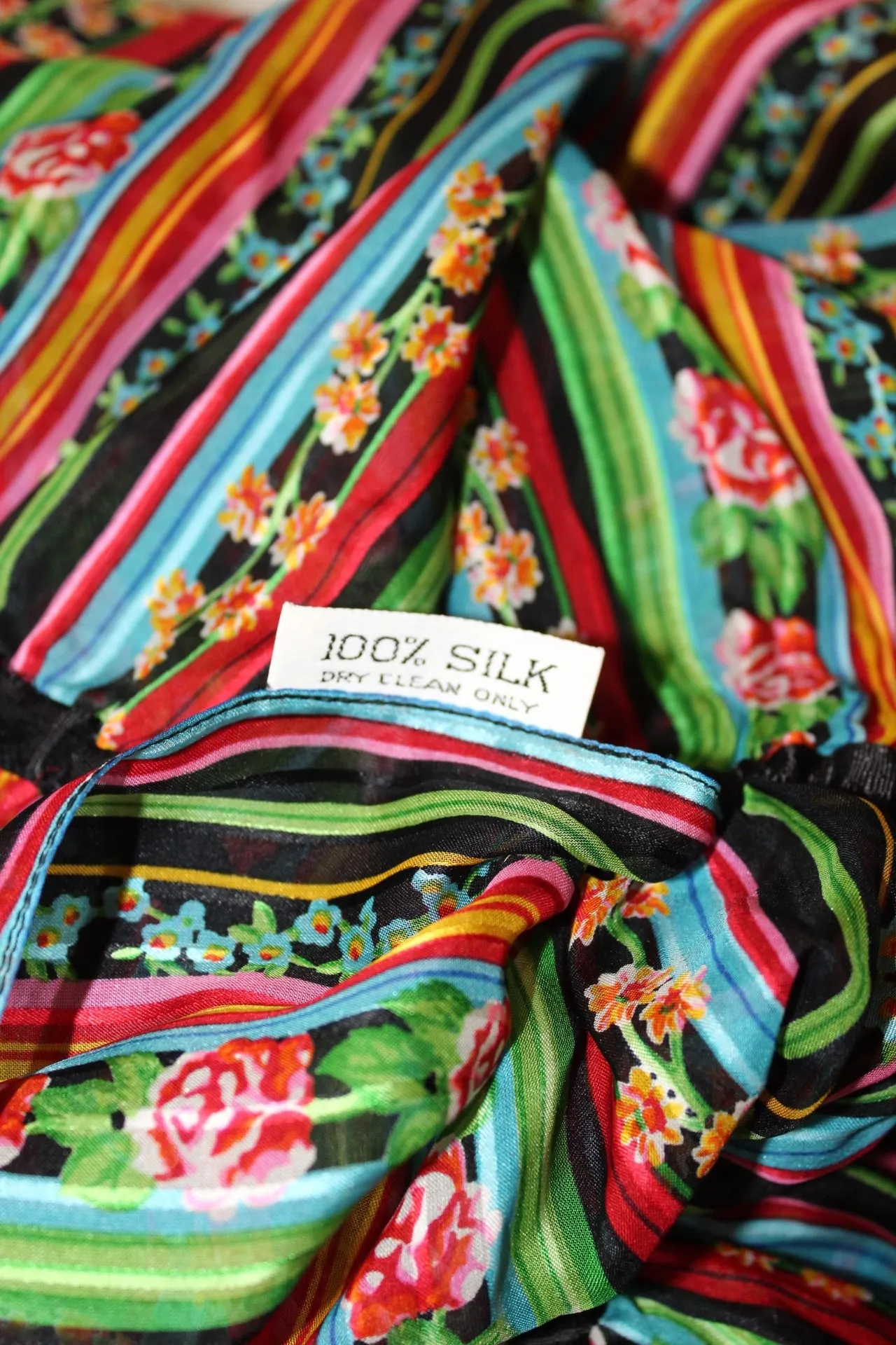 Julio Mixed Pattern Silk Dress