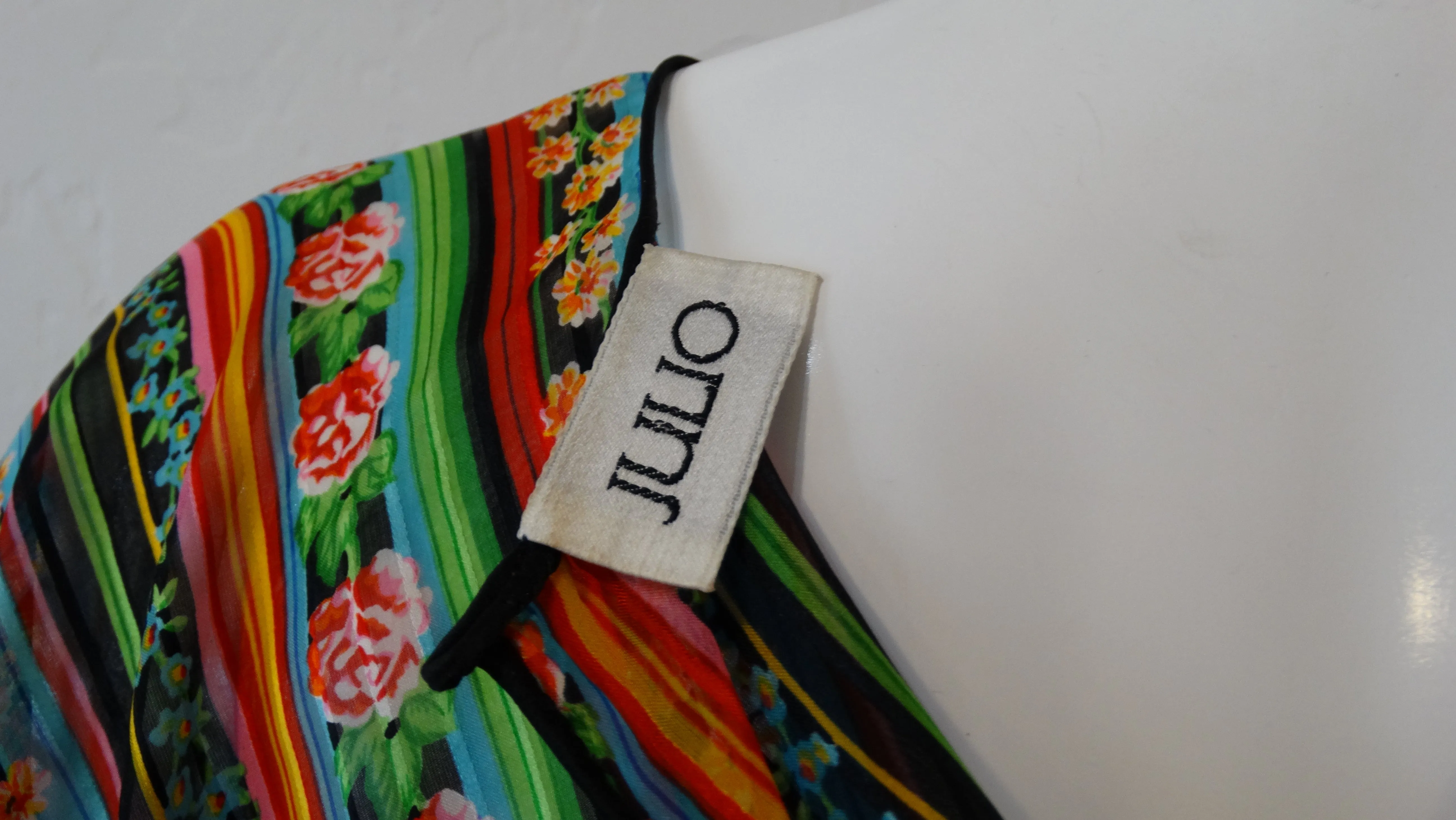 Julio Mixed Pattern Silk Dress
