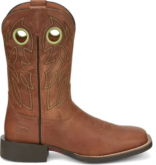 Justin Men's Bowline Brown Wide Square Toe Boots SE7521
