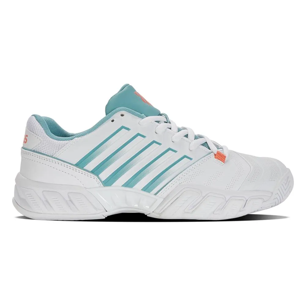 K-Swiss Bigshot Light 4 Women's Tennis Shoe (White/Teal)
