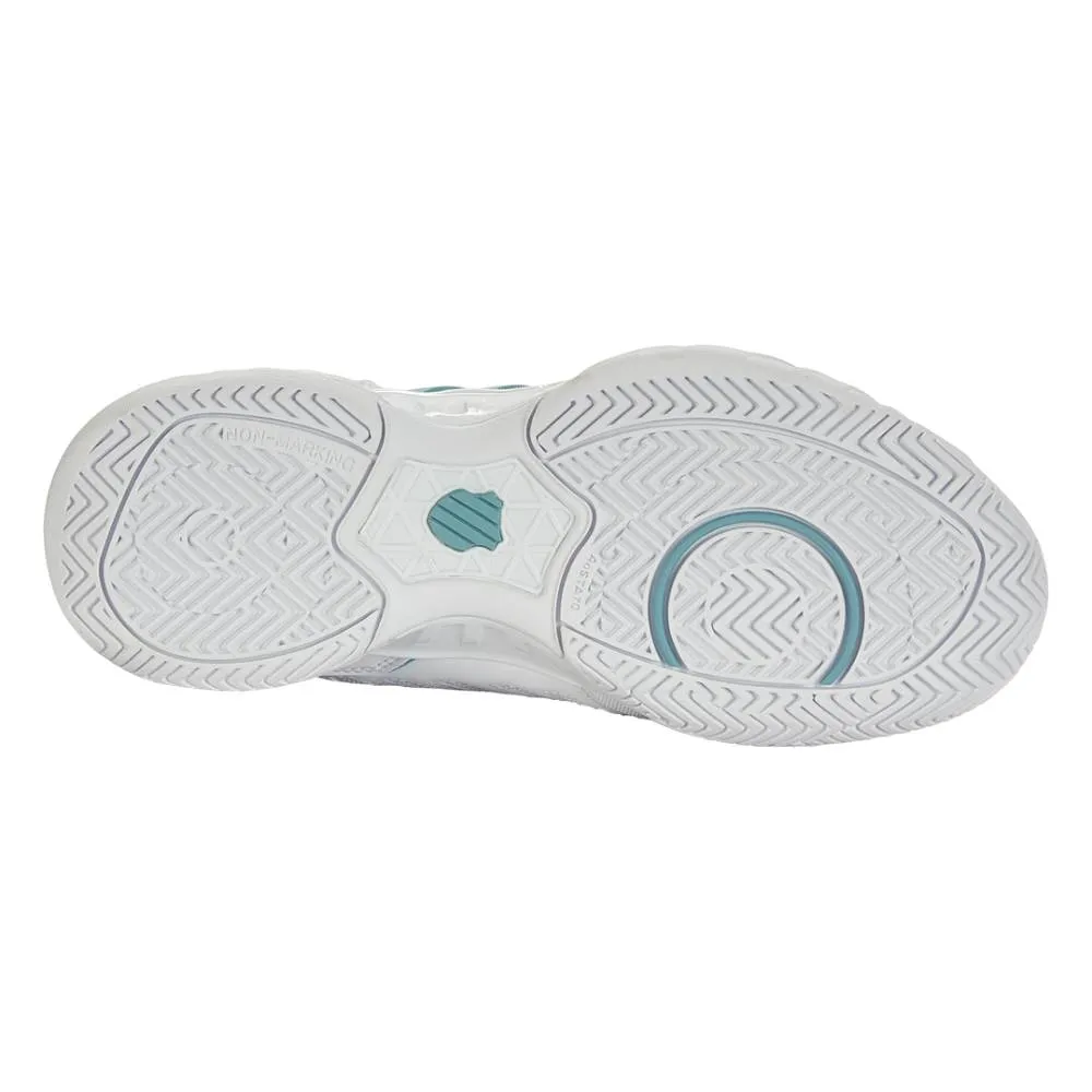 K-Swiss Bigshot Light 4 Women's Tennis Shoe (White/Teal)