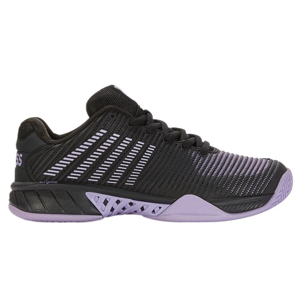 K-Swiss Hypercourt Express 2 Women's Tennis Shoe (Black/Purple)