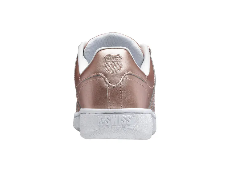 K-Swiss Women's Classic VN Court Shoes in Rose Gold/White