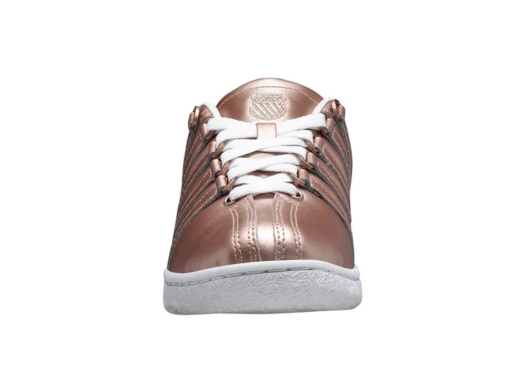 K-Swiss Women's Classic VN Court Shoes in Rose Gold/White