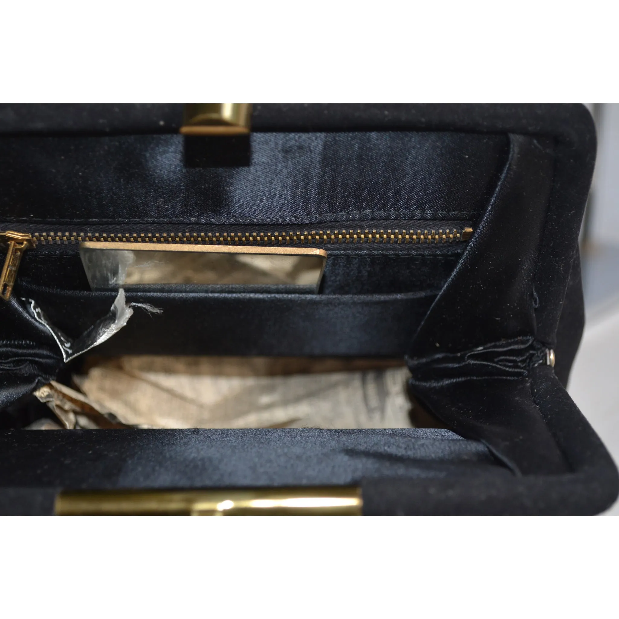 Keyhole Black Suede Purse By Kerrybrooke