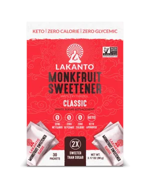 Lakanto Classic Monkfruit 2:1 Sweetener 30 Packets