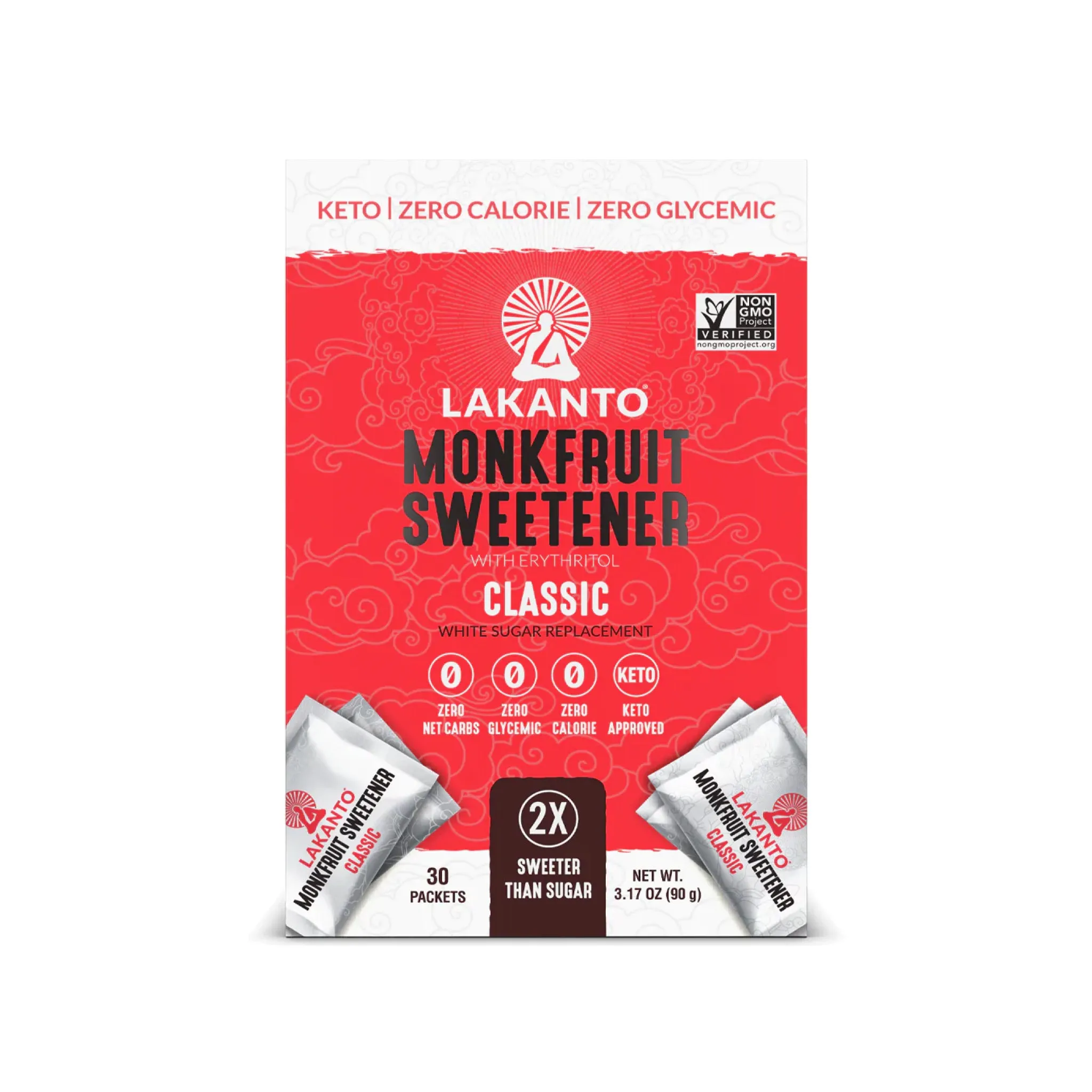 Lakanto Classic Monkfruit Sweetener Packets 30ct
