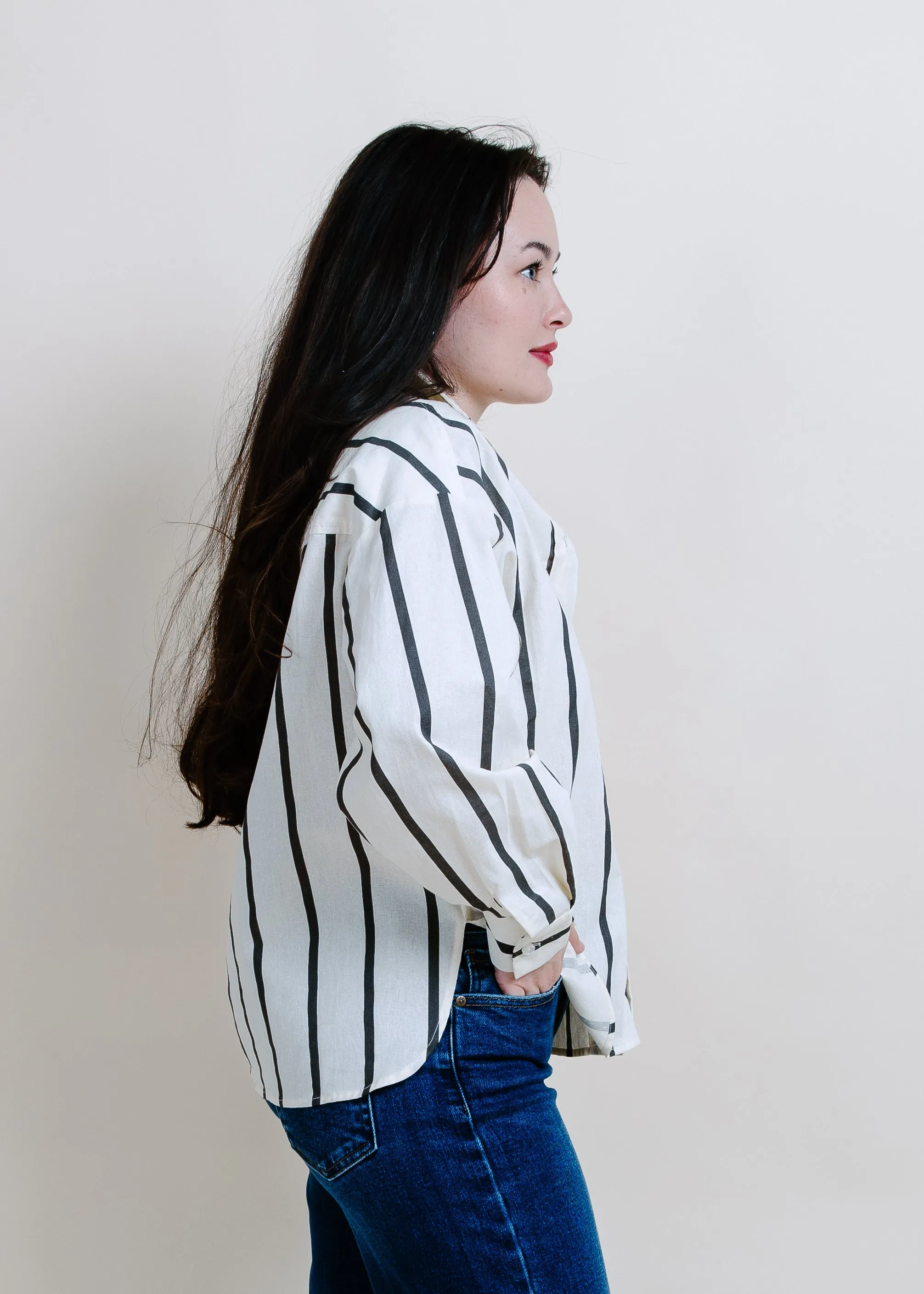 Lake Como Striped Button Down