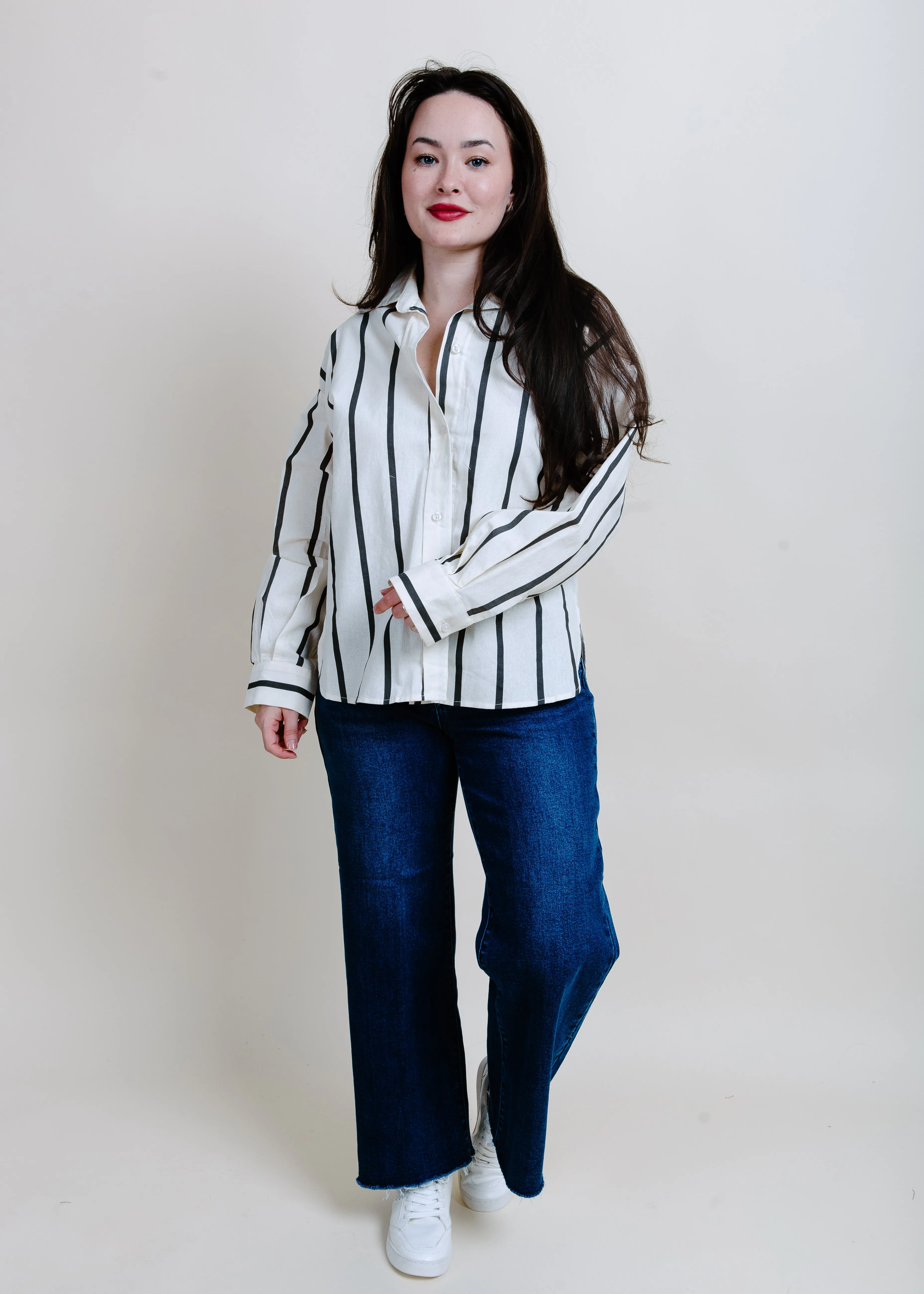 Lake Como Striped Button Down