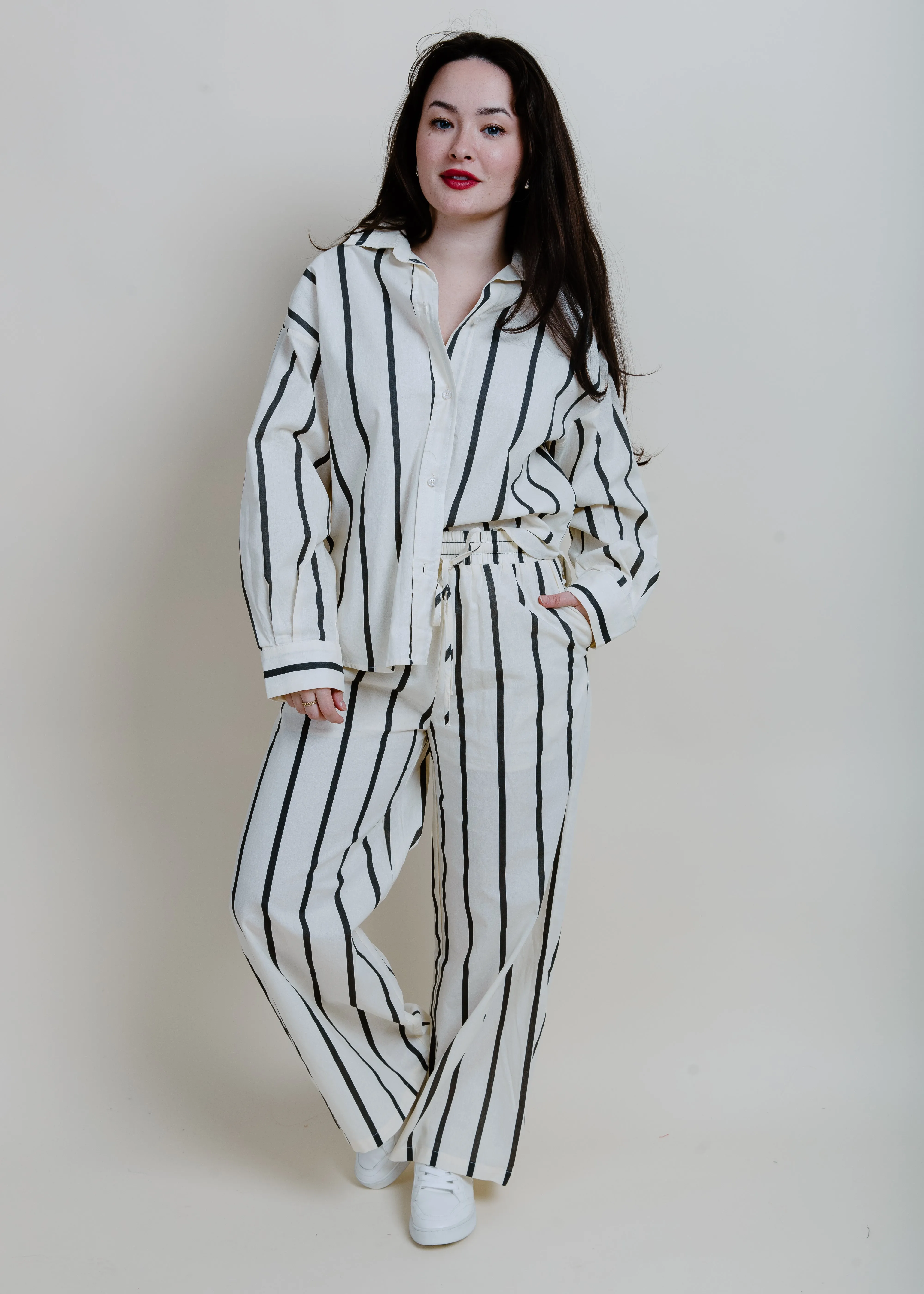 Lake Como Striped Button Down