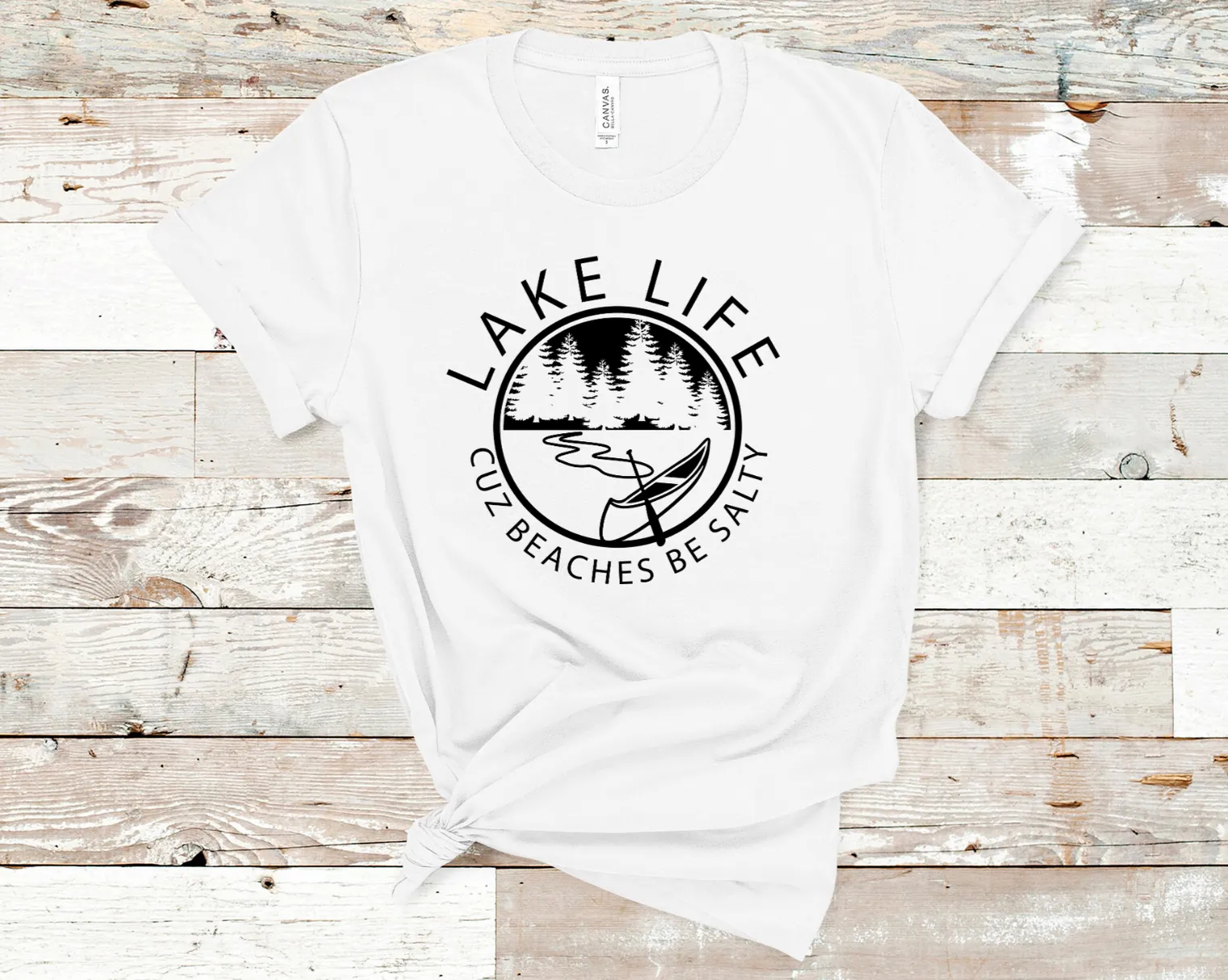 Lake Life Boat Tee