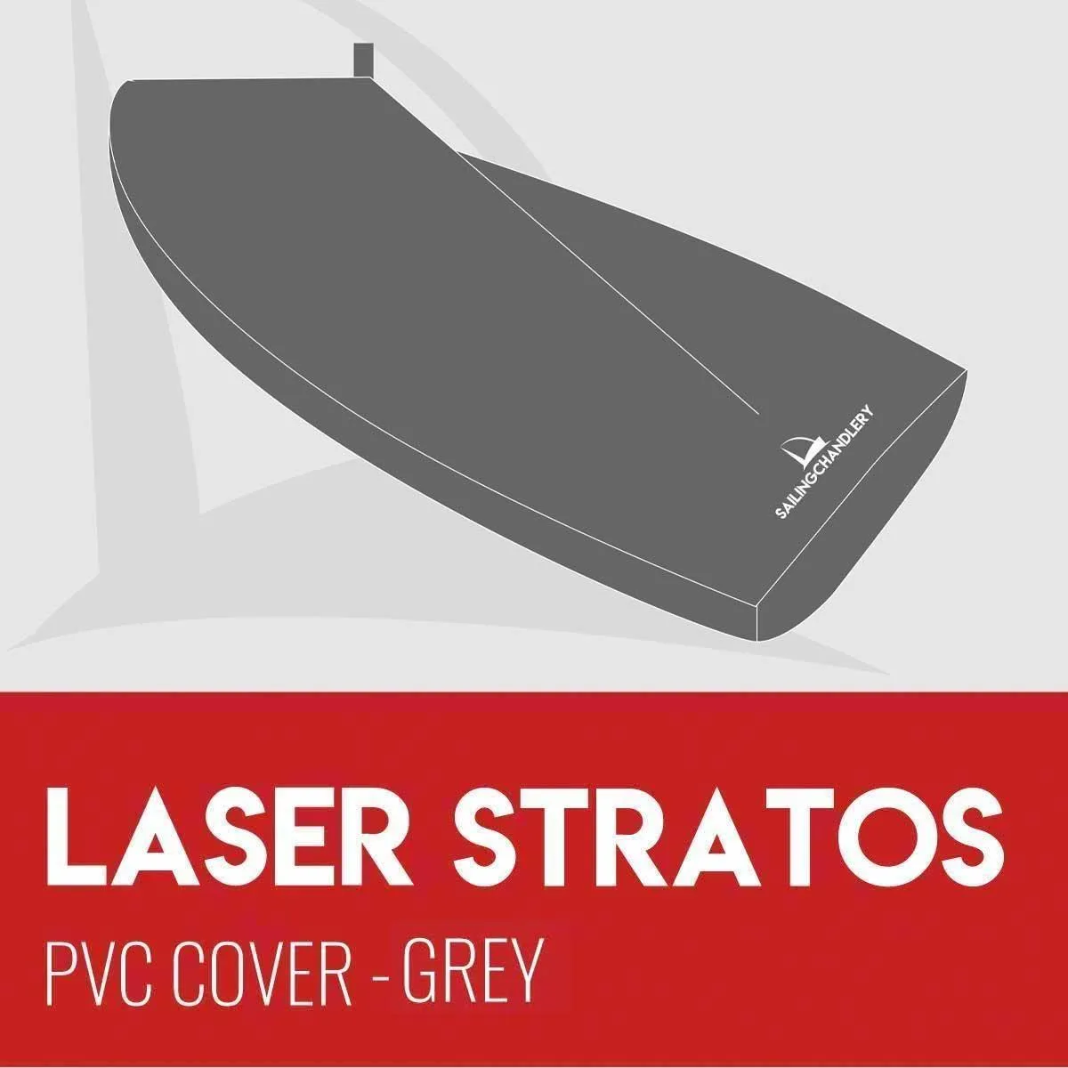 Laser Stratos Boom Up Boat Cover - PVC Grey
