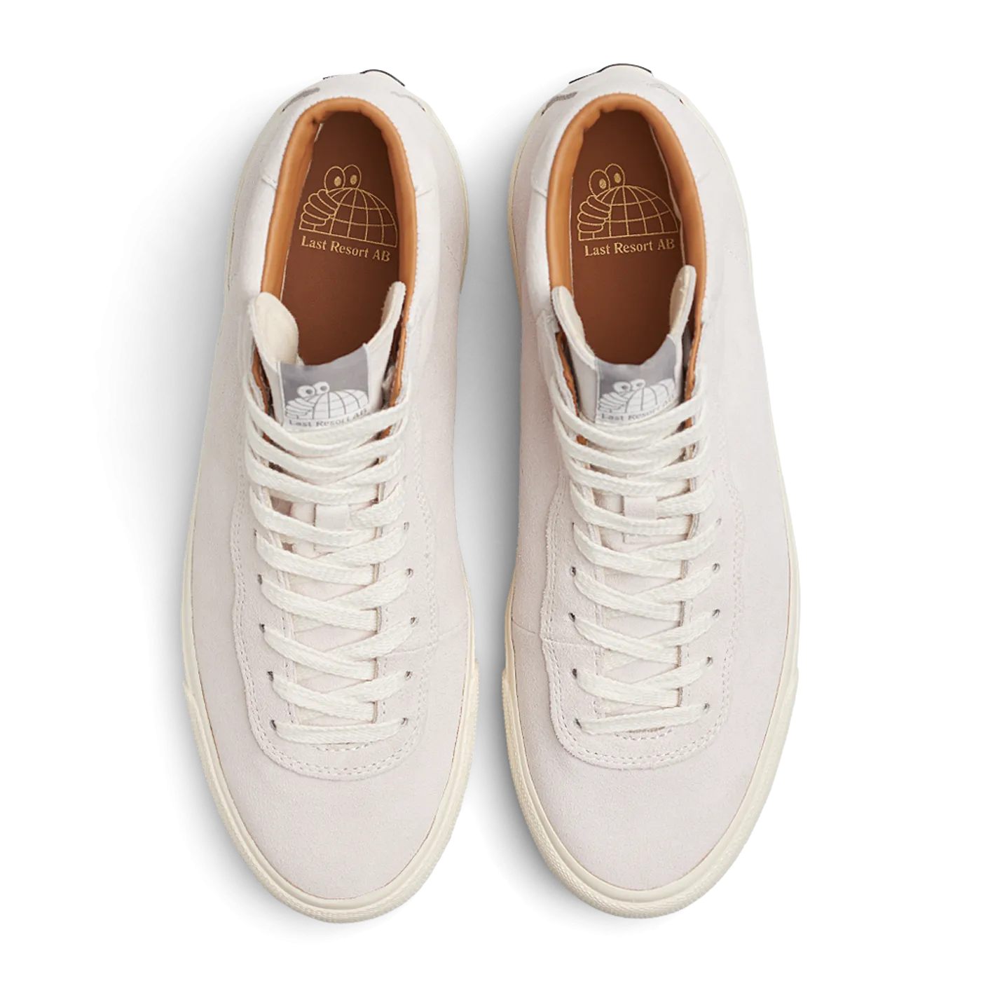 Last Resort VM001 Suede Hi White/White Skateboard Shoe