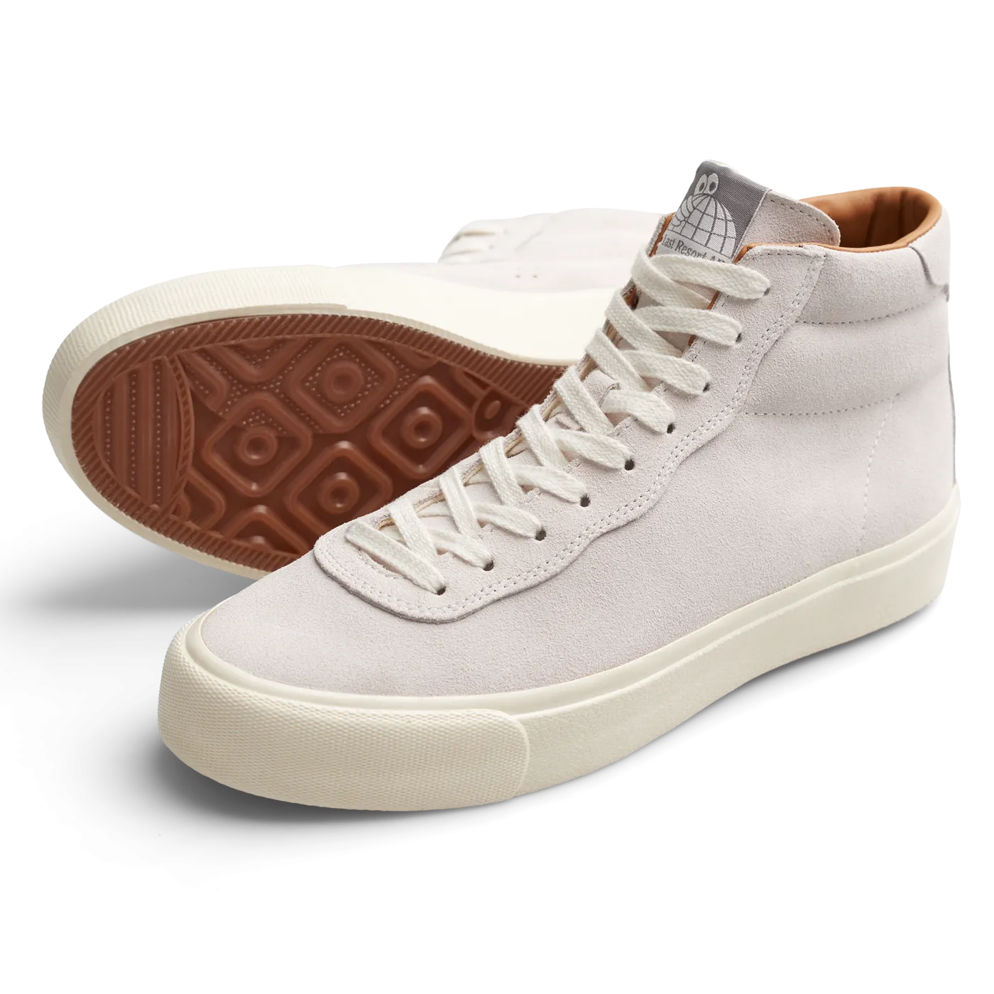 Last Resort VM001 Suede Hi White/White Skateboard Shoe