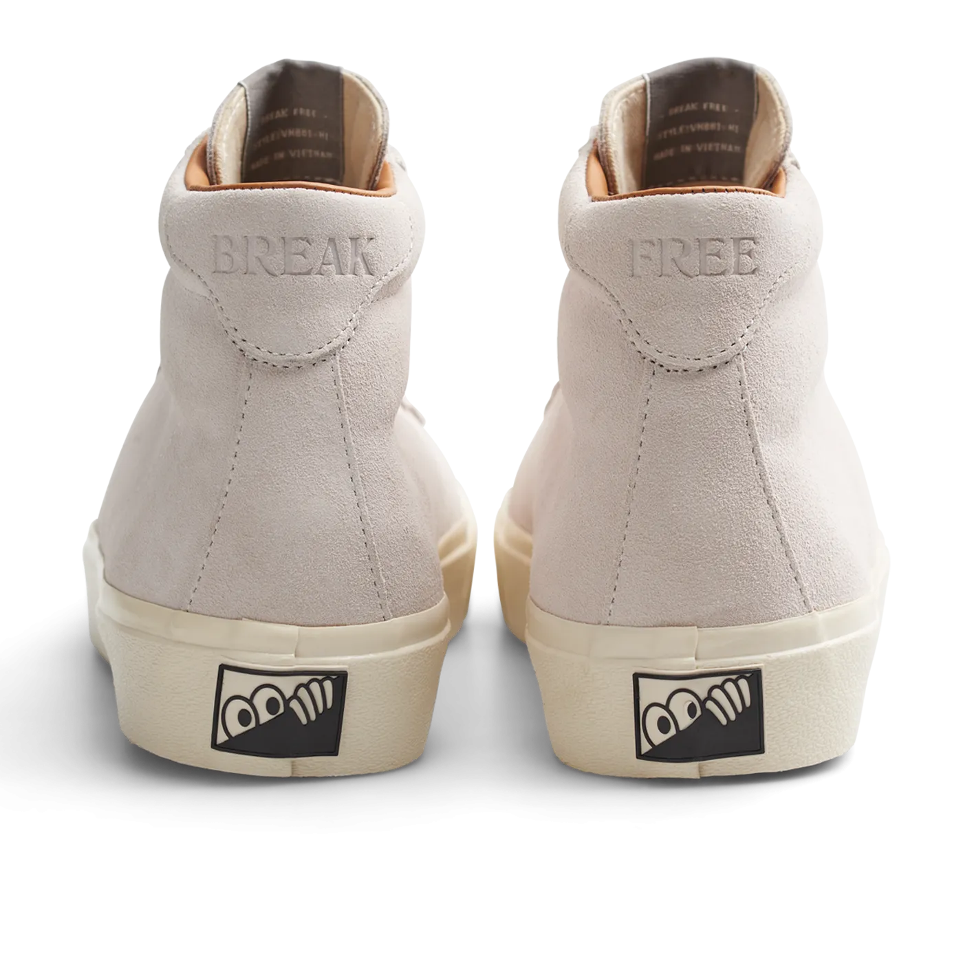 Last Resort VM001 Suede Hi White/White Skateboard Shoe