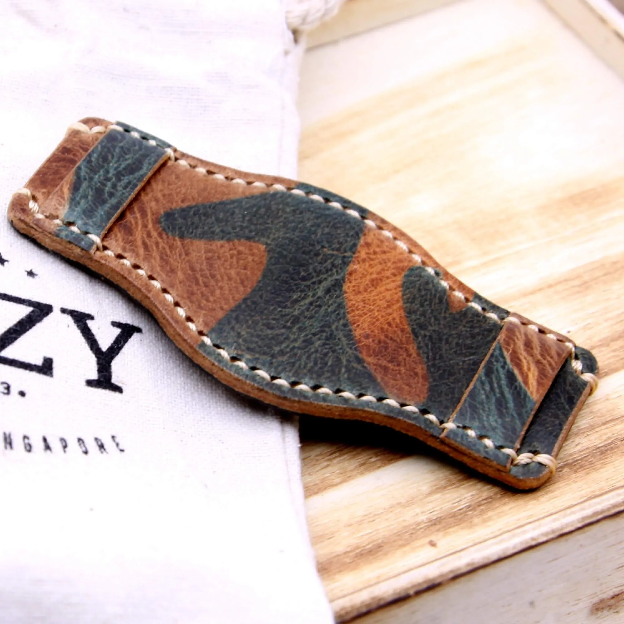 Leather Bund Pad, Style II Military 101