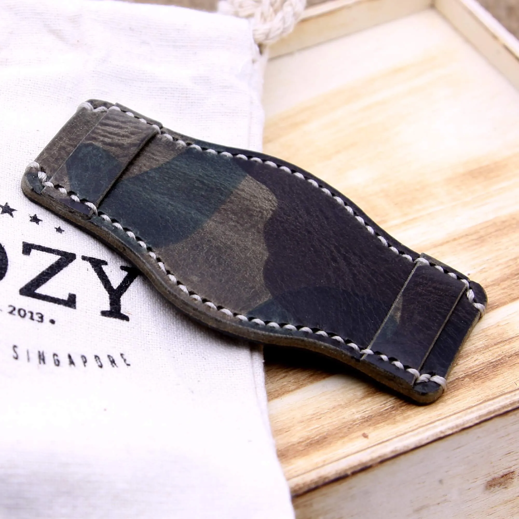 Leather Bund Pad, Style II Military 107
