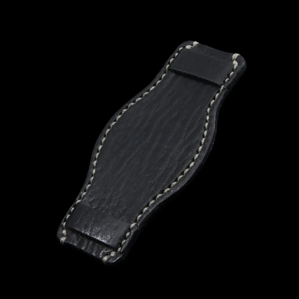 Leather Bund Pad, Style II Vintage NERO (Black)
