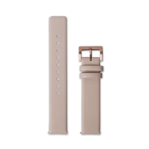 Leather Straps - Beige leather with Rosegold buckle